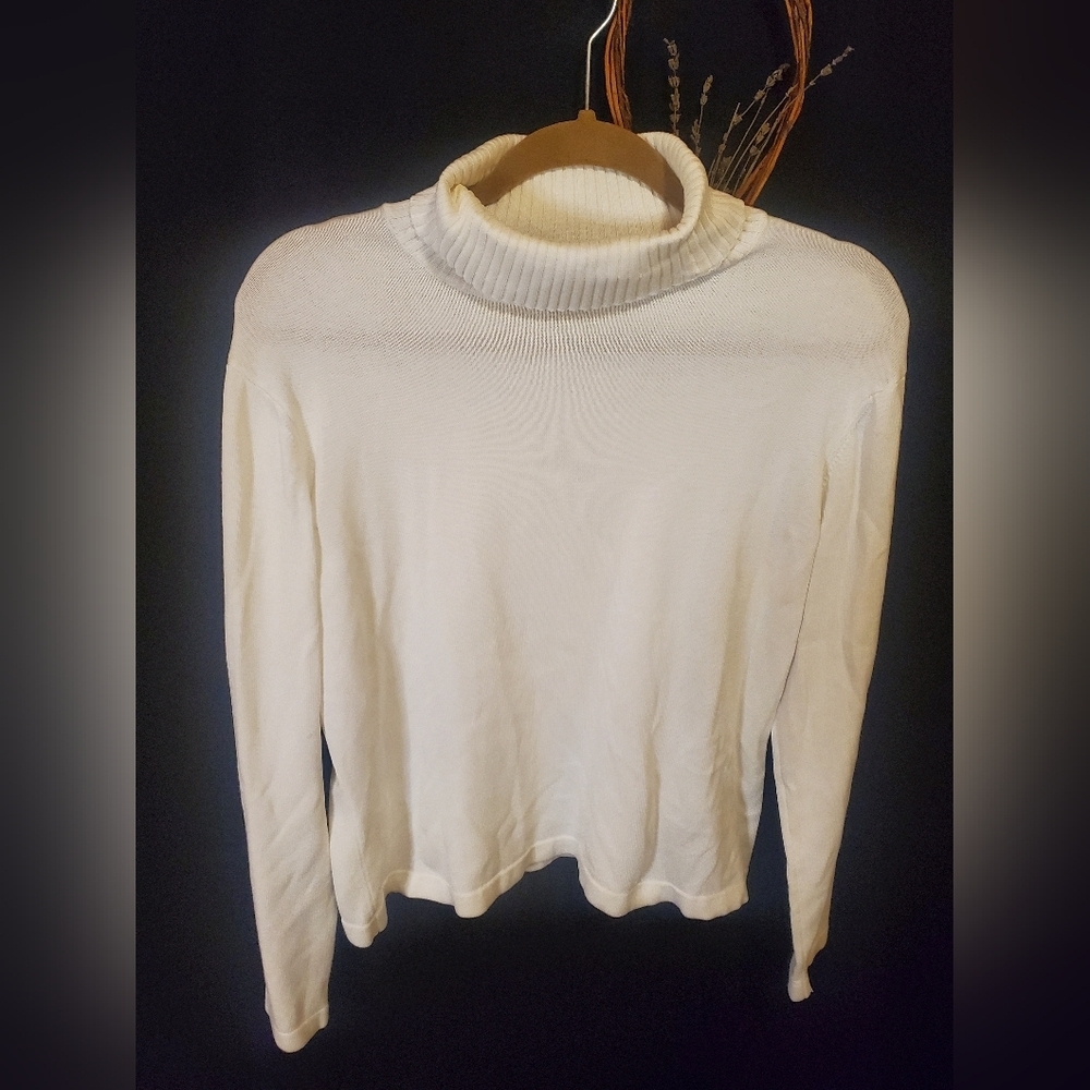 White Turtleneck Sweater
